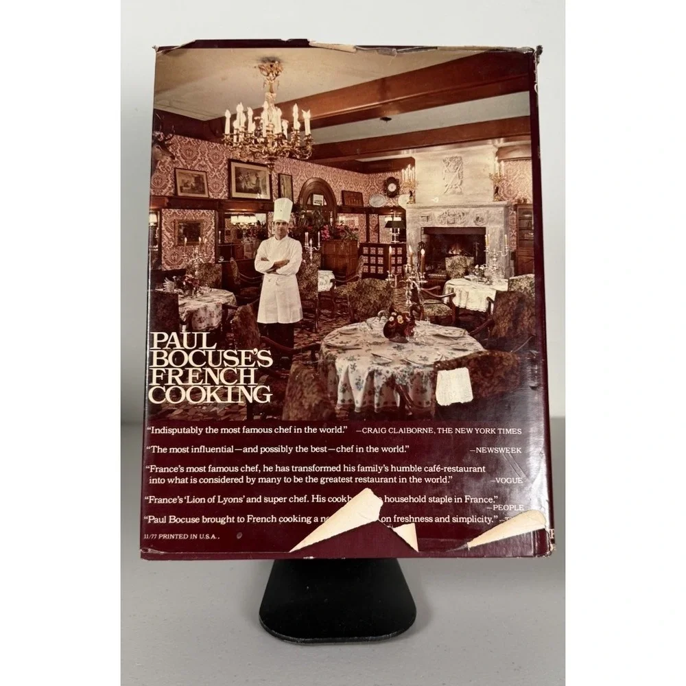 Paul Bocuse's French Cooking Hardcover 1977 Pantheon Dust Jacket